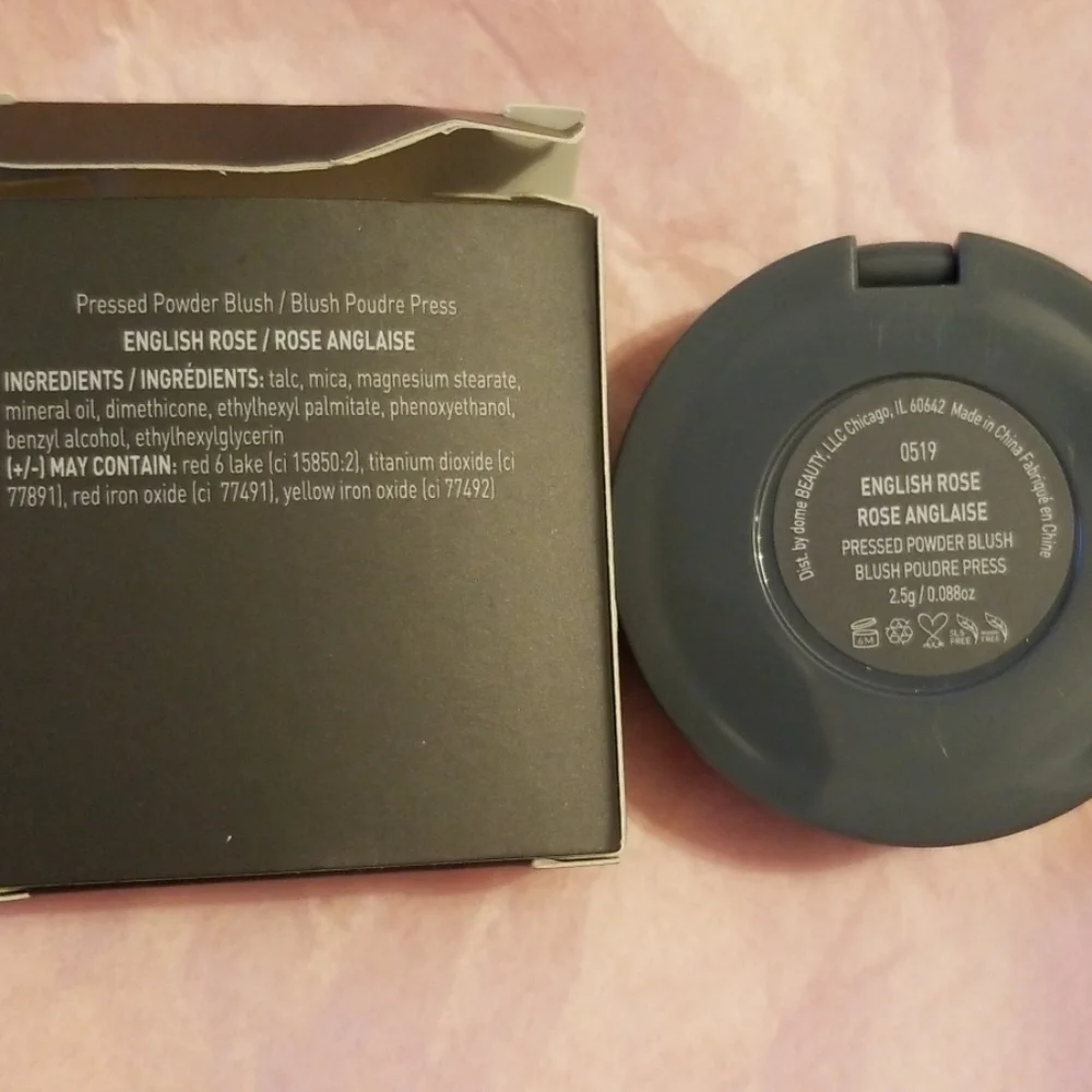 4/25 bundle Item.  Dome Beauty Pressed Powder Blush in English Rose